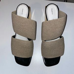 Proenza schouler elastic mid heel slides